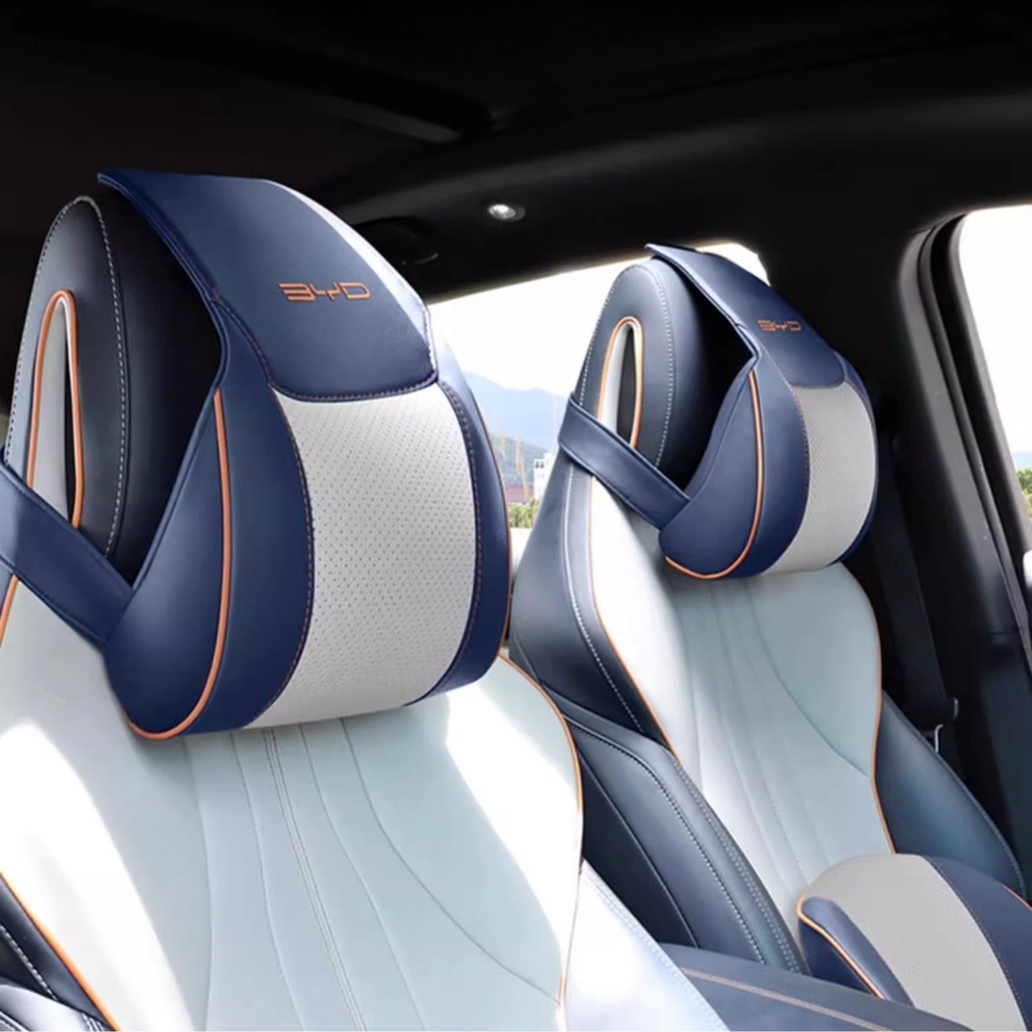 Headrest & Lumbar Pillow Set for BYD (2 Pcs) - Image 2