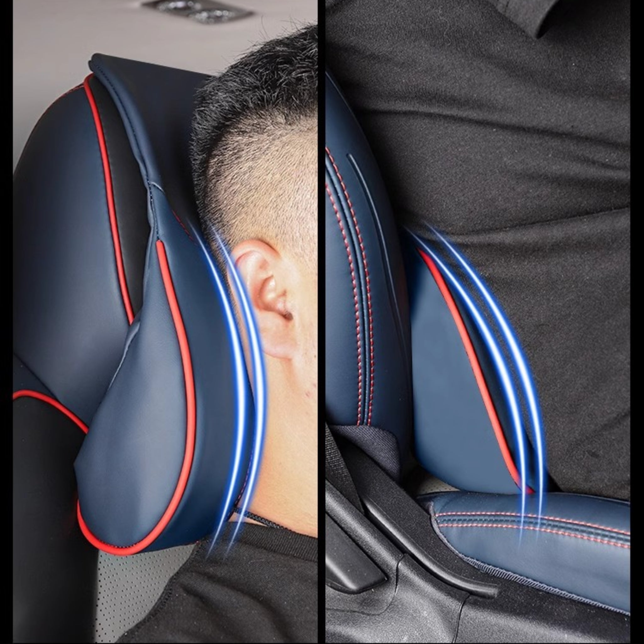 Headrest & Lumbar Pillow Set for BYD (2 Pcs) - Image 5