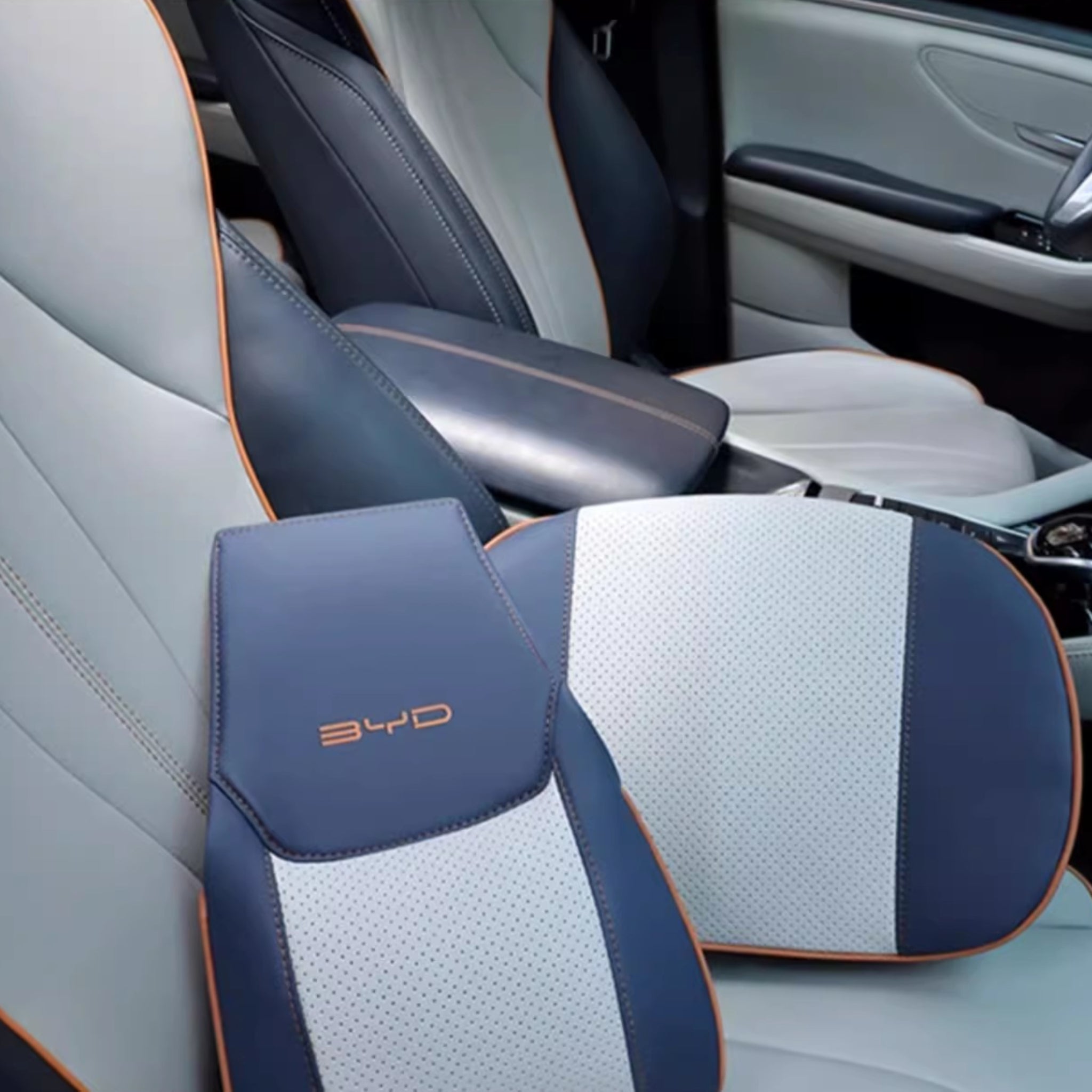 Headrest & Lumbar Pillow Set for BYD (2 Pcs) - Image 4