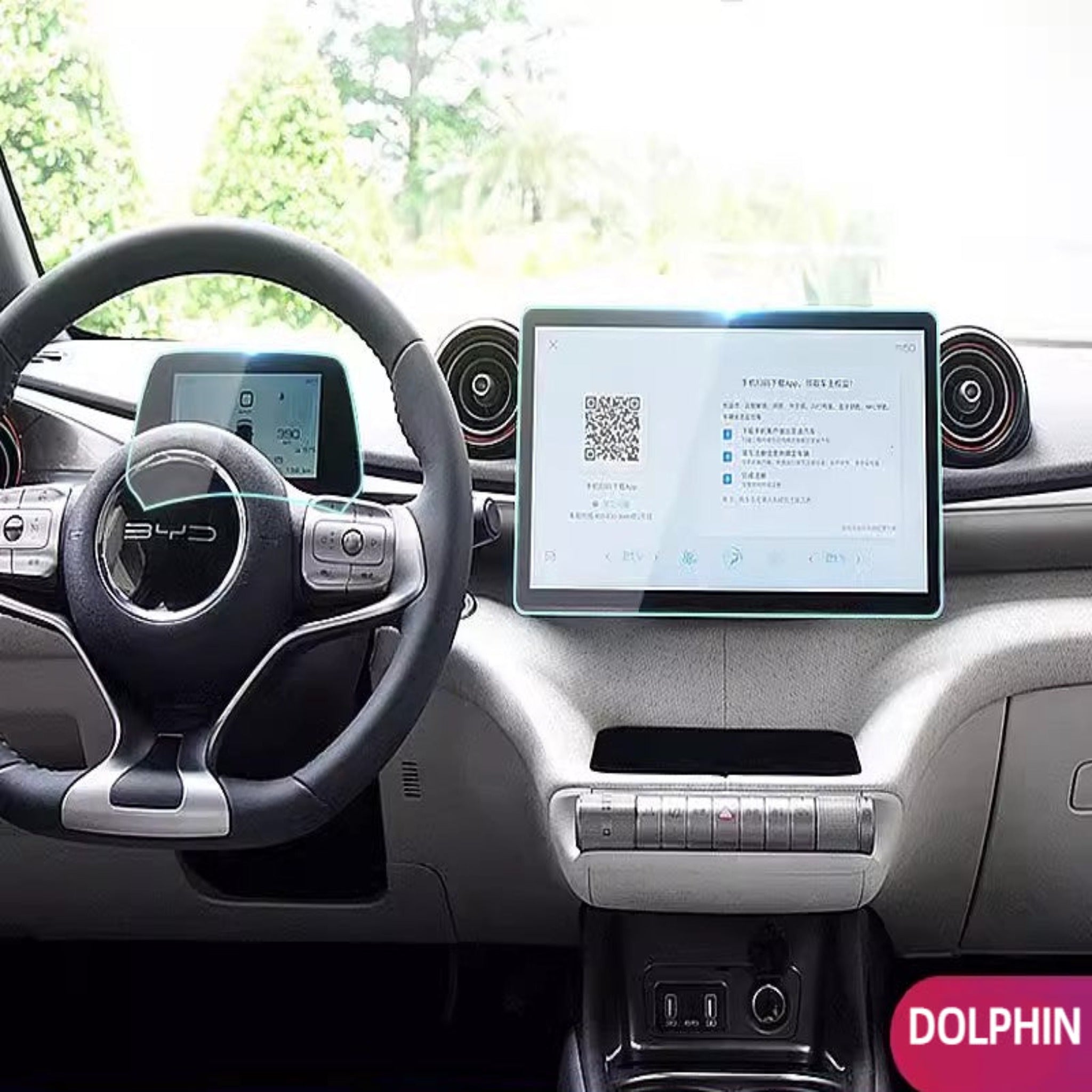 For BYD Navigation Screen Dashboard Screen Tempered Glass Film (4 Pcs) - Image 6