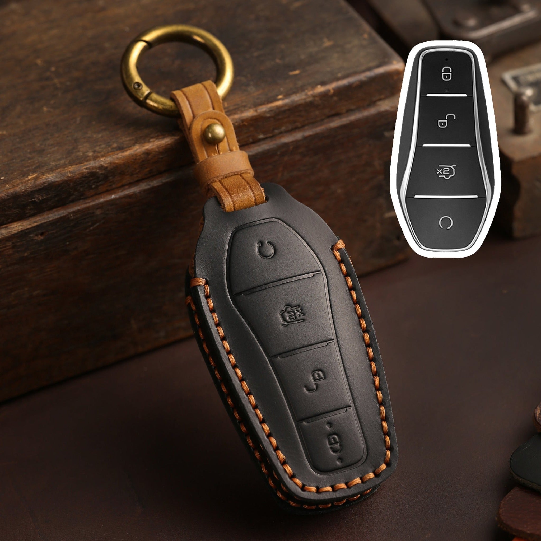 Key Premium Leather Case for BYD - Image 4